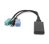 CHICIRIS Adaptateur de Microphone ABS Bluetooth 5.0 Câbles de Lecteur Audio 6 Broches Plug and Play DC12 V pour Appels de Voiture et Musique pour Scenic Laguna 2005 à 2011
