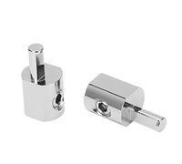 CHICIRIS Adaptateur Réducteur D'entrée D'ampli 2 Pièces, Calibre 1/0 à Calibre 4, Aluminium 6061 nickelé avec Technologie de Fabrication de Haute Précision, pour Voitures, Bateaux et