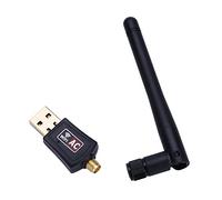 CHICIRIS Adaptateur USB Fil 600 Mbps, Carte Réseau WiFi Double Bande 2,4 G 5G avec Antenne Externe, pour Le Streaming de Jeux en Ligne, Compatible avec Mac