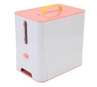 CHICIRIS Adopraillé pour Chats avec Bol de Nourriture pour Aliments Secs, Le Distributeur de 7L Rationalise la Routine, Une Fenêtre Transparente, Un Espace Suffisant pour de Longs (Pink)