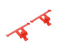 CHICIRIS Ailes de Chaussures Colorées pour Sandales avec Trou, Décoration Petite et Utile, Accroche-porte, Idée D'anniversaire, Légères, Lot de 2. (rouge)