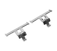 CHICIRIS Ailes de Chaussures Colorées pour Sandales avec Trou, Décoration Petite et Utile, Accroche-porte, Idée D'anniversaire, Légères, Lot de 2. (Argent électrolytique)