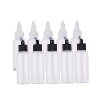 CHICIRIS Airbrush -kolor Verres de bouteille de plus grande capacité pour brosse à air d'alimentation siphon Idéal pour le stockage et l'art 10 bouteilles d'aérographe double action de 65 ml avec