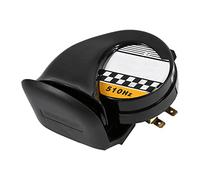 CHICIRIS Ajustement Universel pour Mini Klaxon D'escargot électronique 115 DB Voix Forte 12 V 510 Hz pour Scooters/cyclomoteurs, ABS Noir