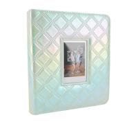 CHICIRIS Album de Cartes avec Cuir PU, 36 Pages, Imperméable (vert coloré)