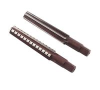 CHICIRIS Alésoir Conique Morse en Acier à Haute Teneur en Carbone, 2 Pièces, Alésoir Manuel pour Outil de Coupe Précis, Amateurs Artisans MT1# MT2# (Charnière grossière MT2# + charnière fine)