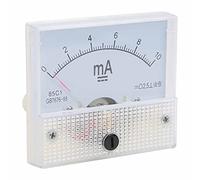 CHICIRIS Ampèremètre à Aiguille 85C1 DC 0-10 MA, Instrument de Mesure de Courant avec échelle Sérigraphiée Claire, pour Circuits électriques, Stabilisateurs de Tension et Armoires de