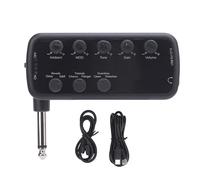 CHICIRIS Amplificateur de Guitare électrique, Amplificateur de Casque, Surcharge Acoustique, Distorsion, Timbre, Retard, Réverbération, Chorus, Trémolo, Rechargeable par USB