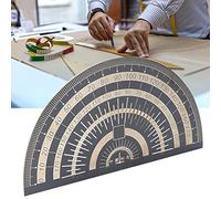 CHICIRIS Angle de Chargement en Acier Inoxydable Précis Outil de Mesure pour Dessiner des Cercles, des Angles de Mesure et des Marques pour la Ligne de Travail du Bois, un électroclat à L'usure Noir