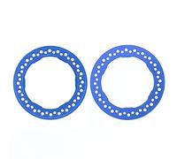 CHICIRIS Anneau de Jante de Roue en Aluminium de 1.9 Pouces, 4 Pièces, Beadlock pour Voiture Télécommandée sur Chenilles 1:10, Remplacement Durable de Haute qualité (#BL)