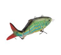 CHICIRIS Appât de Pêche électrique, Leurre LED Réaliste Multi-articulé Rechargeable par USB avec Natation Automatique et Lumière Clignotante pour la Pêche en Eau Douce (#2)