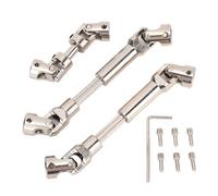 CHICIRIS Arbre D'entraînement RC, 3 PCS Conception de Joint Universel renforcé Les Modalités de Troisième Modalie de Conduite en Acier en Acier en Métal RC Accessoires pour WPL et MN D90
