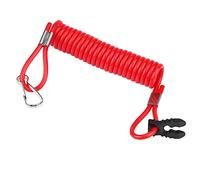 CHICIRIS Attache de sécurité pour Interrupteur d'arrêt d'urgence 'allumage de Moteur Hors-bord, Lanière 'Interrupteur 'arrêt de Moteur en Plastique ABS, Bobine Extensible, Mousqueton Pivotant,