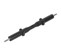 CHICIRIS Axe de Roue Arrière en Métal sans Moteur amélioré pour Camion Tracteur 1/10 RC, Accessoire RC Noir Longue Durée pour Un Contrôle amélioré, Parfait pour Les Projets de Bricolage, Métal, 1