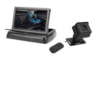CHICIRIS Baby Moniteur pour Voiture, écran IPS 4,3 Pouces 1080P, 8 LED Infrarouge Vision Nocturne, Caméra Grand Angle 150 Degrés, Rotation 360 et Support de Tête pour la sécurité des