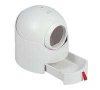 CHICIRIS Bac à Litière fermé pour Chat, Grande capacité, Blanc, Semi-Automatique, Amovible, pour Usage Intérieur