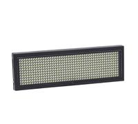 CHICIRIS Badge Nominatif LED, étiquette de Message Défilant pour Toutes les Langues Nationales, Affichage 8 Niveaux de Vitesse D'affichage pour les Marchés de la Construction (WHITE)