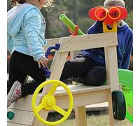 CHICIRIS Balançoire de Jouet pour Enfants, Aire de Jeux Extérieure en Plastique Robuste, Fonction Rotative pour Aire de Jeux, Jeu de Balançoire, Matériau Durable: Jaune (Yellow)