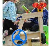 CHICIRIS Balançoire de Jouet pour Enfants, Aire de Jeux Extérieure en Plastique Robuste, Fonction Rotative pour Aire de Jeux, Jeu de Balançoire, Matériau Durable: Jaune (Blue)