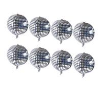 CHICIRIS Ballons à Feuilles Argentées élégants Ballons en Feuille de Chariot pour les Anniversaires de Noël Décor, 8 Pièces