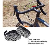 CHICIRIS Bande de Poignée de Vélo Antidérapante, Résistante aux Déchirures, Enveloppe Légère avec Bouchon d'extrémité pour un Cyclisme Confortable, Gris, 1 Paire (WHITE)