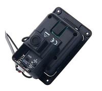 CHICIRIS Basse, Milieu, Préampli de Guitare Triple, Tuner Eq avec Interrupteur de Phase, Pick-up Sonicore pour Basse (BLACK)