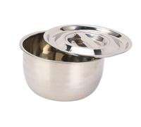 CHICIRIS Bassin D'huile de Saindoux en Acier Inoxydable 304, Bol Mélangeur Polyvalent avec Couvercle pour la Cuisine, Lisse, Récipient D'huile Facile à Nettoyer