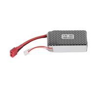 CHICIRIS Batterie Lipo RC 7,4 V 1600 MAh, Débit élevé 30 C pour Voiture SCY 16101 16102 16103 16201 1/16 RC
