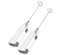 CHICIRIS Batteur à œufs électrique Portatif, Mélangeur à Mousseur à Lait pour café, Cappuccino, Milkshake, avec Poignée Confortable et Tête en Acier Inoxydable, Fonctionne sur Piles