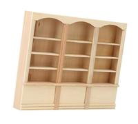 CHICIRIS Bibliothèque de Maison de Poupée, Meubles Miniatures en Bois à l'échelle 1/12, Bibliothèque de 9,1 Pouces Faite à la Main pour l'affichage de Maison de Poupée et Les Collectionneurs de