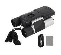 CHICIRIS Binoculaires 10x25 avec Caméra, Enregistreur Vidéo de 2,5k de 48 MP, Affichage de 2,0 Pouces, Grossissement 8X pour L'observation des Oiseaux, la Randonnée, Les Voyages, (Silver)