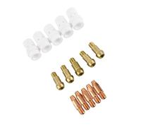 CHICIRIS Binzel 36kd MIG Welding Torch Consommables Kit - Remplacez la Tasse de Bouclier Ancien ou cassé - Performances Stables, Installation Simple (Buse conductrice de 0,8 mm)