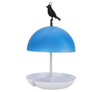 CHICIRIS Bird Feeder with Rain Proof Dome Charming Mushroom Design Easy