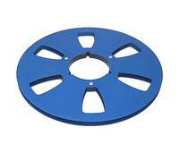 CHICIRIS Bobine de Bande Vide Universelle en Alliage D'aluminium, 1/4, 10 Pouces, pour Enregistrement Sonore, Bobine de Réception à 6 Trous pour Roar, AKAI, REVOE (Blue)