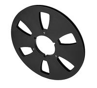 CHICIRIS Bobine de Bande Vide Universelle en Alliage D'aluminium, 1/4, 10 Pouces, pour Enregistrement Sonore, Bobine de Réception à 6 Trous pour Roar, AKAI, REVOE (Black)