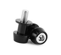 CHICIRIS Bobines de Bras Oscillant CNC 8/10 Mm, Support Arrière anodisé Dur pour Moto, Installation Facile, Différentes Couleurs pour les Amateurs de Moto (10MM noir)
