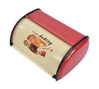 CHICIRIS Boîte à Pain en Métal, Support à Pain économisant de l'espace Antirouille pour la Boulangerie pour Le café (Rouge)