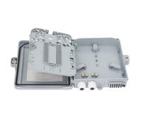 CHICIRIS Boîte de Répartition de Fibre Optique à 12 Cœurs pour des Solutions de Câblage Soignées pour PLC SC FC, Boîte de Distribution FTTH étanche et Anti-poussière pour Montage Mural Extérieur et