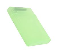 CHICIRIS Boîtier de Protection de Disque Dur, Boîtier Robuste, Antistatique, Résistant à l'humidité, pour Disque Dur SSD de 2,5 Pouces, Construction ABS (Green)