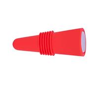 CHICIRIS Bouchon de Bouteille de Vin Pratique Durable Réutilisable pour les Amateurs de Vin Silicone Acier Inoxydable 6.1x2.35cm (rouge)