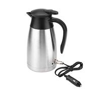 CHICIRIS Bouilloire électrique de Voiture électriques en Acier Inoxydable 1000ML 12V 24V Bouteille d'eau Chauffante Isolée Sous Vide pour Camion de Voyage RV Utilisation Familiale sur Route