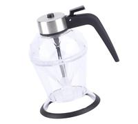 CHICIRIS Bouteille de Miel en Verre Transparent de 200ml, Distributeur D'huile à Pression, Outil de Cuisine Goutte à Goutte pour la Sauce Soja et Le Vinaigre