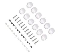 CHICIRIS Boutons de Réglage de Guitare 12 Pièces, Boutons D'accordeur de Tête de Machine en Plastique avec Aspect glacé, pour Guitares Classiques Folk électriques (petit carré)