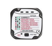 CHICIRIS BSIDE AST01ER Testeur de Prise, Détecteur de Prise Professionnel Portable avec Protection D'isolation Double Couche et Voyants D'affichage des Résultats de Test, pour les (Norme européenne