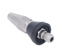 CHICIRIS Buse Turbode en Disque de Pression en Acier Inoxydable - Turbuschen à Haute Performance 5000psi pour Nettoyage d'eau Chaude et Froide (Grande tête arrière 3 Trous 1/4 po NPT)