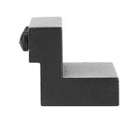 CHICIRIS Butée de Porte en Alliage de Zinc, Butée d'extrémité de Porte de Grange Durable Recouverte de Caoutchouc avec Conception de Trou Standard pour Rail de de Grange