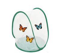 CHICIRIS Butterfly Habitat, Transparent Monarch Butterfly Cage Pliable Up Butterfly Enclos avec Poignée Portable pour Intérieur Extérieur, 13,2 X 13 X 14,4 Pouces
