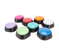 CHICIRIS Buzzer D'entraînement pour Animaux de Compagnie, Bouton Vocal D'enregistrement Clair de 30 Secondes pour la Communication Chien/Animal de Compagnie, Party Games-8PCS Buzzer D'entraînement