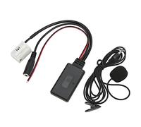 CHICIRIS Câble d'entrée Auxiliaire Bluetooth avec Microphone Module Bluetooth Adaptateur de Musique ABS Métal 5.0 12 Broches AUX IN pour W169 W245 W203 W209 Audio de Voiture
