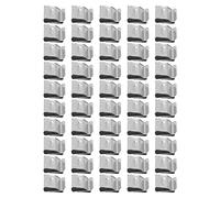 CHICIRIS Câble en Acier Inoxydable - Horaire de Montage -klemm Kit de Jeu pour Panneau Solaire, 50 Clamp/Holder de Câble Partiel pour Une Utilisation Large, Facile à Installer et à Retirer, Matériau